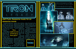 Tron Legacy Magazine Spread by eanimusic