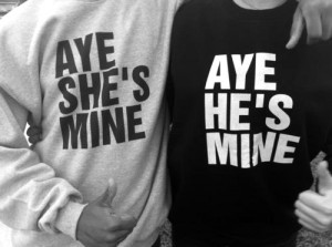 cute couples #aye #she's mine #he's mine #matching sweater #Black and ...