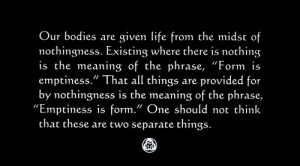 Hagakure - Emptiness is form
