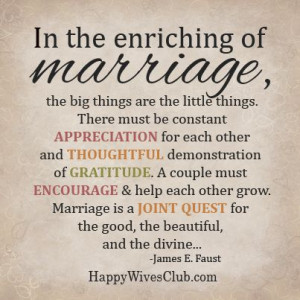 The Enriching of Marriage