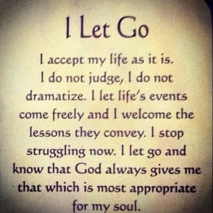 let go! I let God's will ... #quotes #meditations #God #Catholic # ...