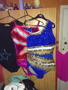 My new baton twirling costumes More