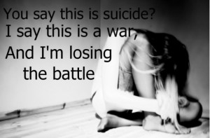 You say this is suicide