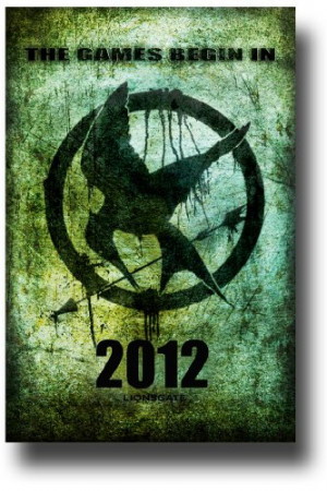 Hunger Games Poster - Promo Flyer 2012 Movie - 11 X 17 - GreenLogo