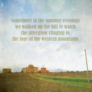 ... , summer childhood memories, inspirational quote, typograpy print