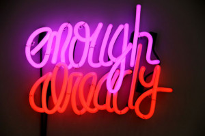 Enough Already by Deborah Kass via Paul Kasmin Gallery