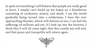 from Anne Frank: The Diary of a Young Girl by Anne Frank