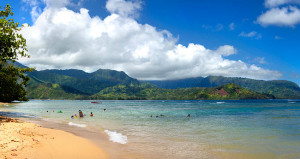 ... Bay in Kauai, Hawaii, winter temperatures remain in the high 70s