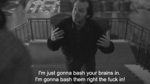 quote Black and White horror bats The Shining killer brains Stephen ...