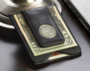 Wallet, Leather Wallet an d Money Clip with Personalized Engraving ...