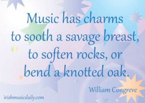 William Congreve's oft misquoted musical quote