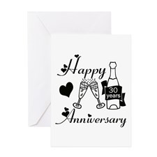 Funny 30th wedding anniversary Greeting Cards (Pk of 10)