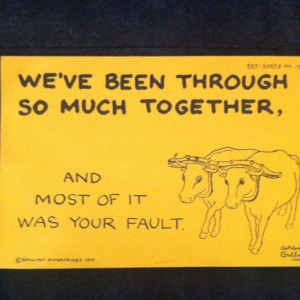 Always easier to blame someone else.