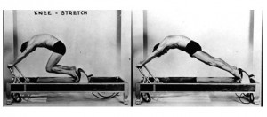 Note from TeamMona: Here's Joseph Pilates demonstrating the knees-off ...