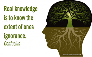 Real knowledge is to know the extent of ones ignorance.