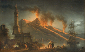 Mount Vesuvius Eruption Painting