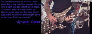 Synyster Gates Quote cover