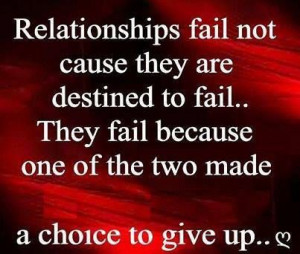 Relationships ALWAYS take two!