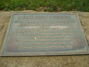 TQ4632 : A.A.Milne & E.H.Shepard memorial plaque