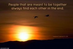 people that are meant to be love love quotes life quotes sunset life ...