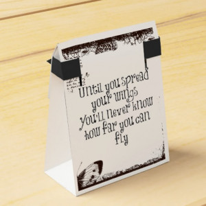 Inspirational Quote: Spread your wings and fly Party Favor Box