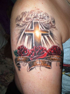 heart shaped angel wings tattoo | Rip Chris We Love You Forever Tattoo ...