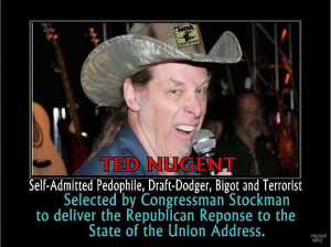 12/2013 1:24:13 AM Rep. Steve Stockman Invites Ted Nugent To State ...