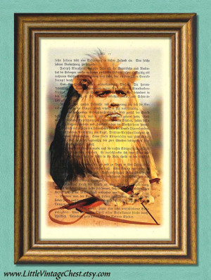 Game of Thrones TYRION THE LION - Dictionary Art Print - Quotes ...