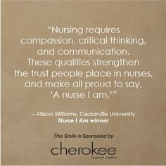 ... nurses, and make all proud to day, 'A nurse I am.'