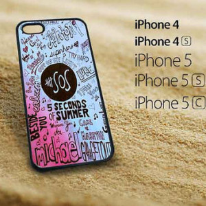 5SOS Quote fitted iphone 5 case iphone 5s case iphone 5c case iphone ...