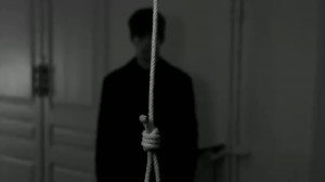 ... sad suicidal boy depressing darkness rope hung hang sad gif hanged