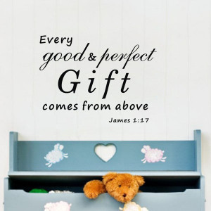 Wall quotes Every good gift Removable Wall Stickers for Kids Baby ...