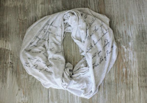 This Side of Paradise Scarf - Knit Jersey Raw Edged Scarf - F Scott ...