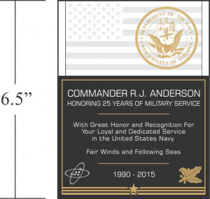 Sample Navy Service Recognition Wording (#294-3)