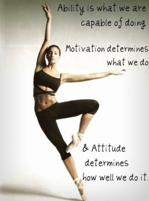 motivation determines what we do attitude determines how well we do it ...