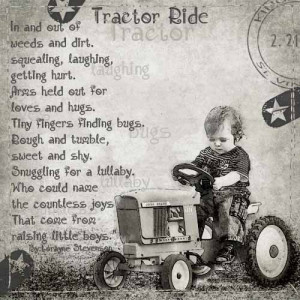 Tractor Ride... idea for a little boys room :-)