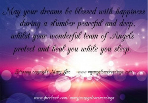 ... with Happiness during a slumber Peaceful and deep ~ Blessing Quote