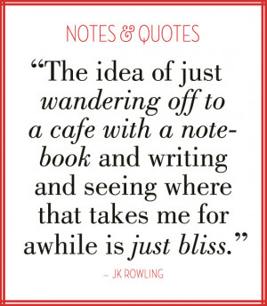 Writing quote by J.K. Rowling: Notes & Quotes Series by EuropeanPaper ...