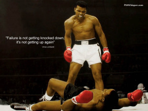 Failure is not getting knocked down
