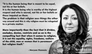 Maryam Namazie on respecting religious beliefs.. by rationalhub