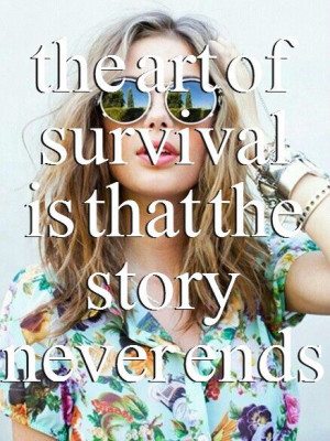 American Hustle quote -- the art of survival is that the story never ...