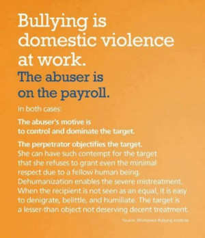 ... BULLY BOSSES ARE AND WHAT HORRIBLE THINGS THEY DO TO THEIR TARGETS
