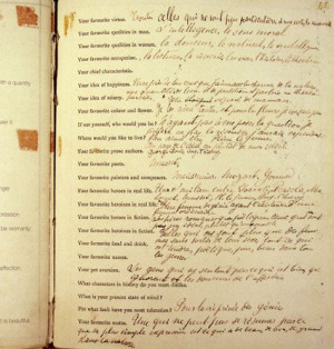 in 1890: The Manuscript of the ‘Proust Questionnaire’Marcel Proust ...