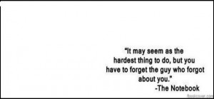 The notebook quote facebook photo cover