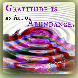 Gratitude=Abundance