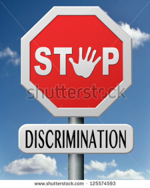 stop discrimination equal rights equality no racism based on age race ...