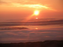 Sunshine on the Sea of Fog by PurplePenguinStar360