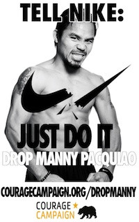 World-famous Nike-endorsed boxer Manny Pacquiao recently spoke out ...