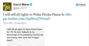 Gucci Mane Tries To Sell Waka Flocka’s Rights On Twitter For $1 ...