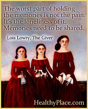 Abuse quote - The worst part of holding the memories is not the pain ...
